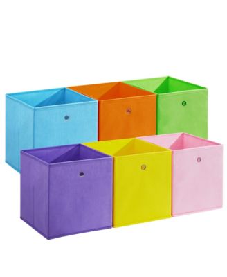 12-Pack Collapsible Fabric Storage Cubes with Handles, Colorful Organizer Bins for Closet, Shelves, Kids Room
