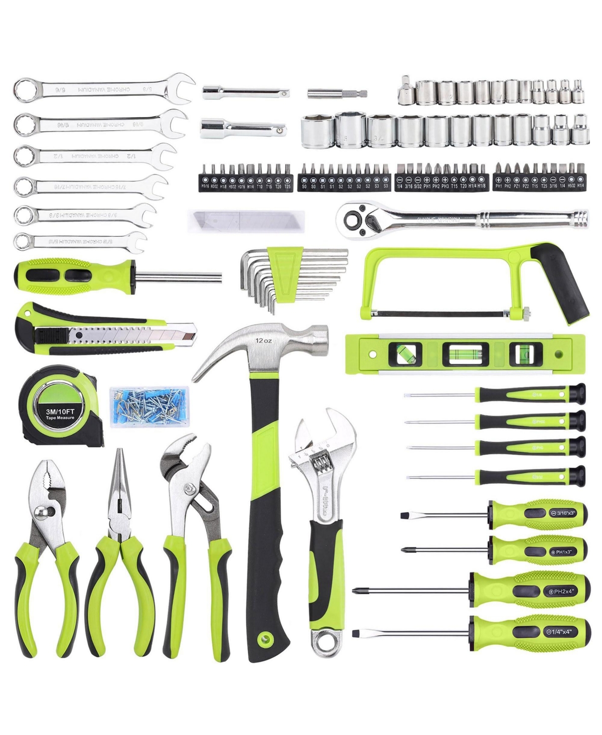 Xdovet Household Tool Set Home Repairing Toolbox Mechanics Hand Kit Diy Maintenance