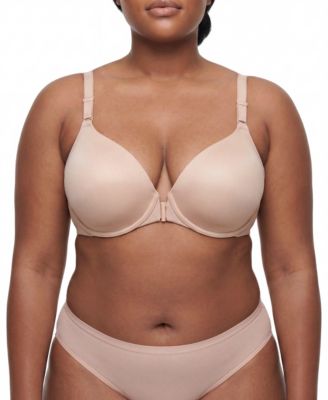 Women's Plus Size Perfect Coverage Lightly-Lined Smooth Front-Close Bra