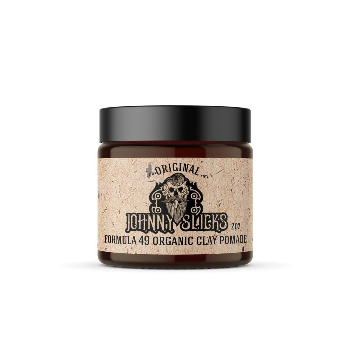 Johnny Slicks Formula 49 Clay Pomade | Firm Hold and Matte Finish |2 oz | Original Scent