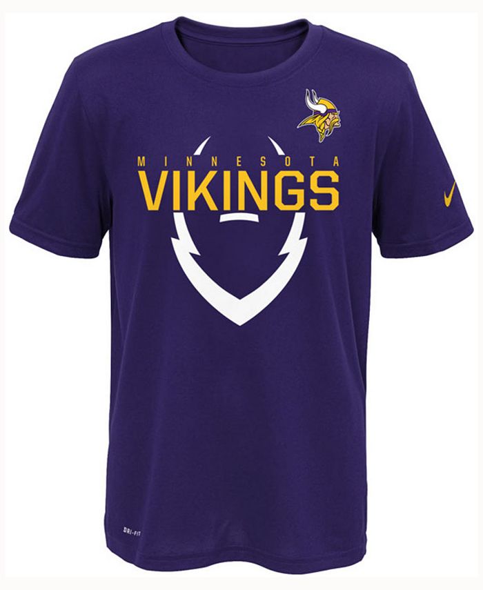 Nike Kids' Minnesota Vikings Icon T-Shirt, Big Boys (8-20) - Macy's