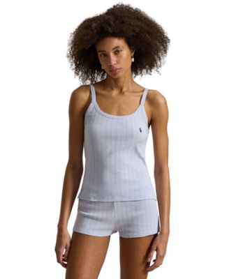 Women's Cotton Cami Top & Shorts, 2-Piece Pajama Set