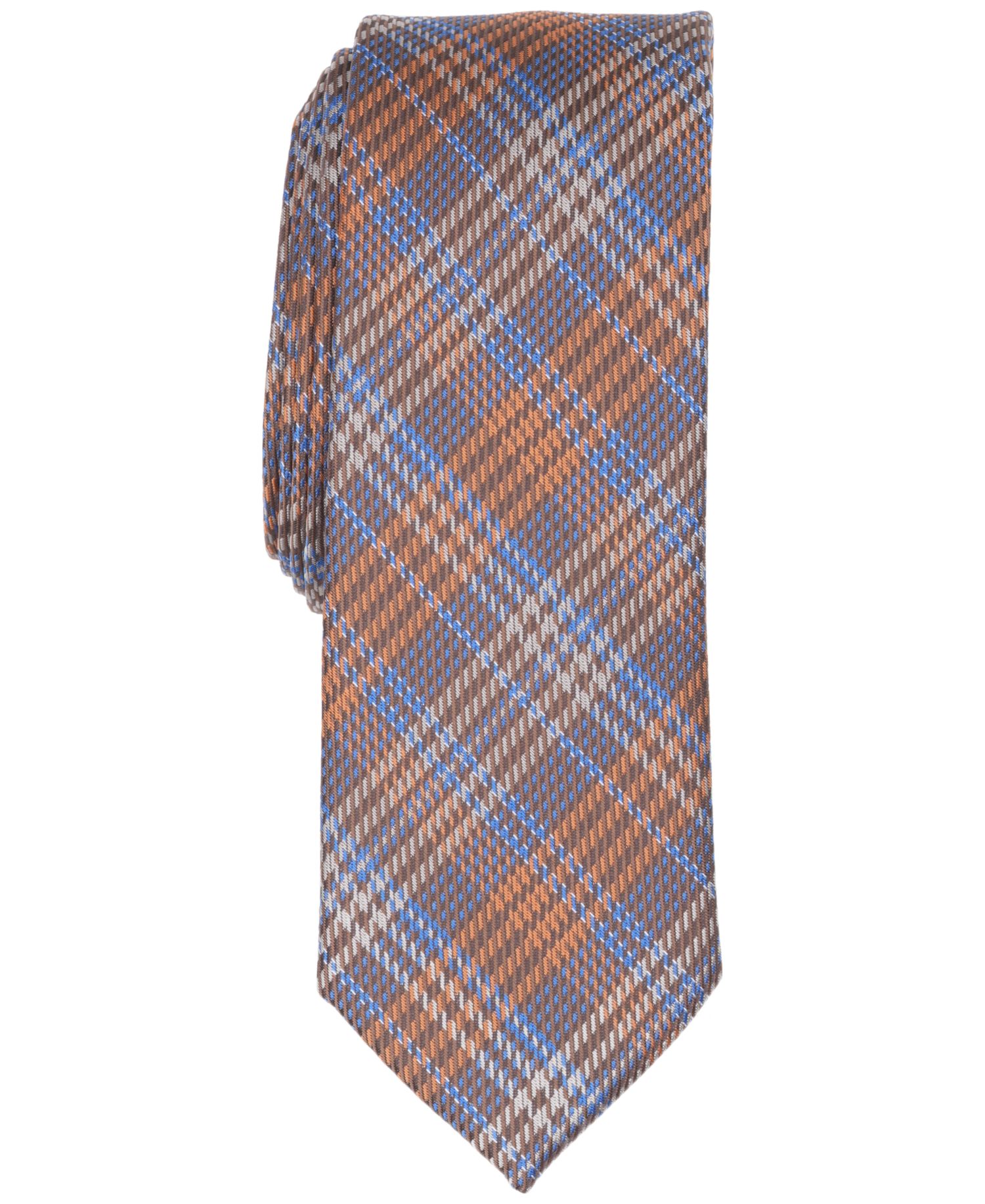 Men's Plaid Skinny Tie