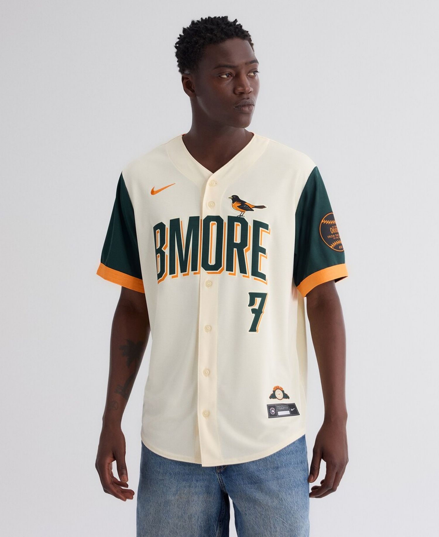 Men's Jackson Holliday Natural Baltimore Orioles 2026 City Connect Stadium Jersey