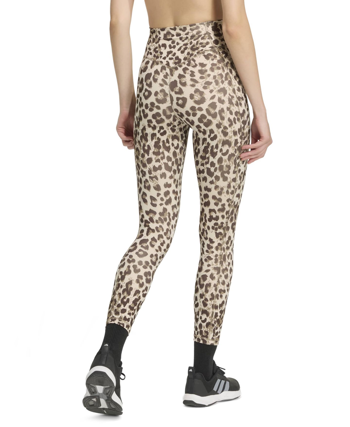 Женские леггинсы adidas Optime Essential Workout 7/8 Leggings, цвет: Льняной / Хаки — фото 6