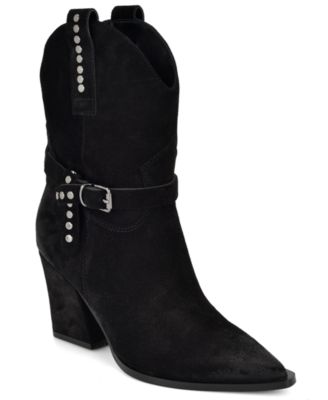 Women's Weslie Suede Western Block Heel Booties
