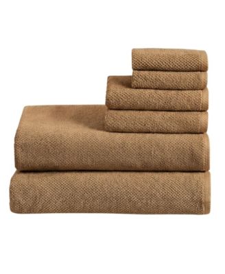  Luxury Cotton Textured 6pieces  Bath Sheet Set