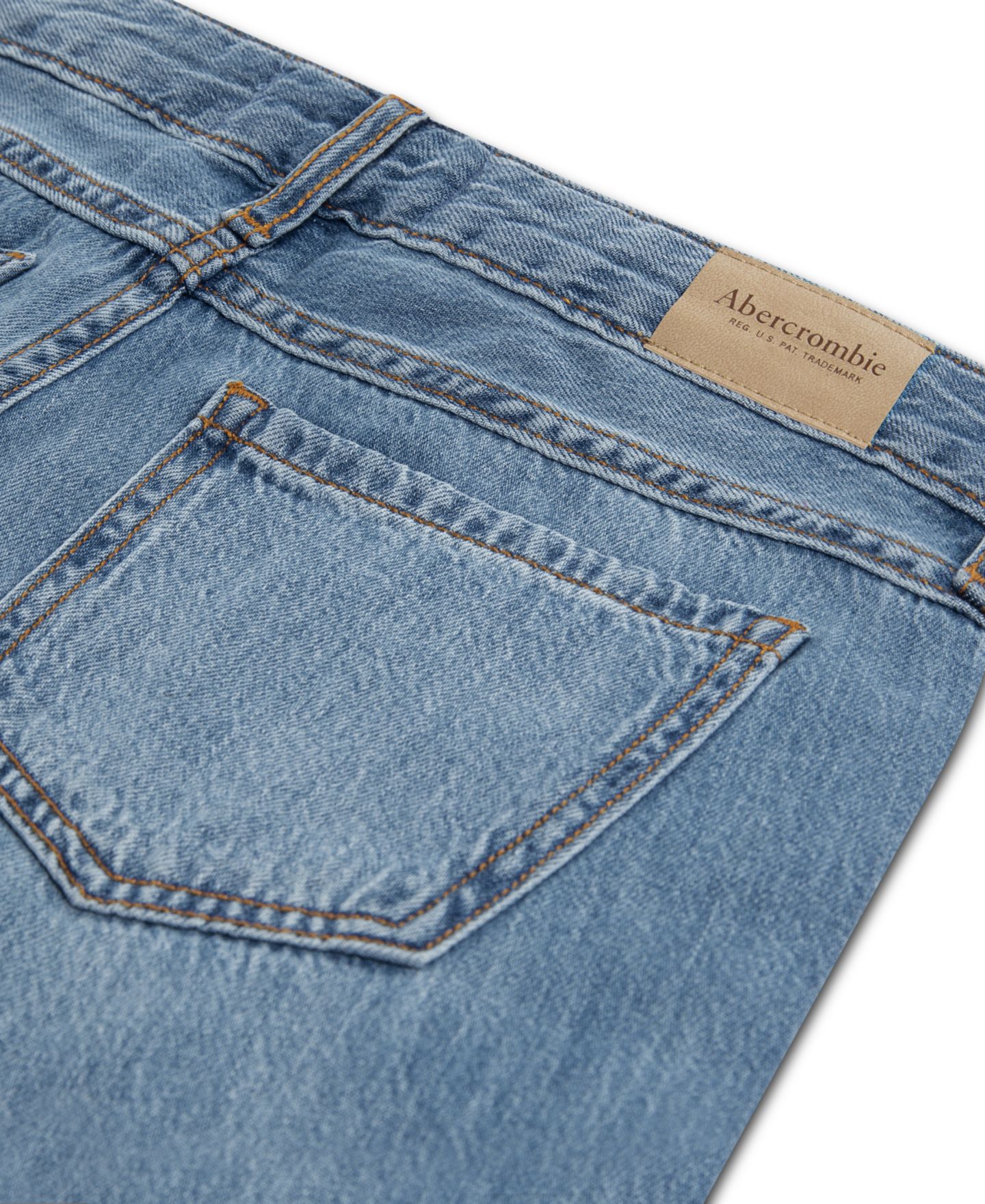 Джинсы abercrombie kids Baggy Jeans для девочек, цвет: Тёмный синий — фото 4