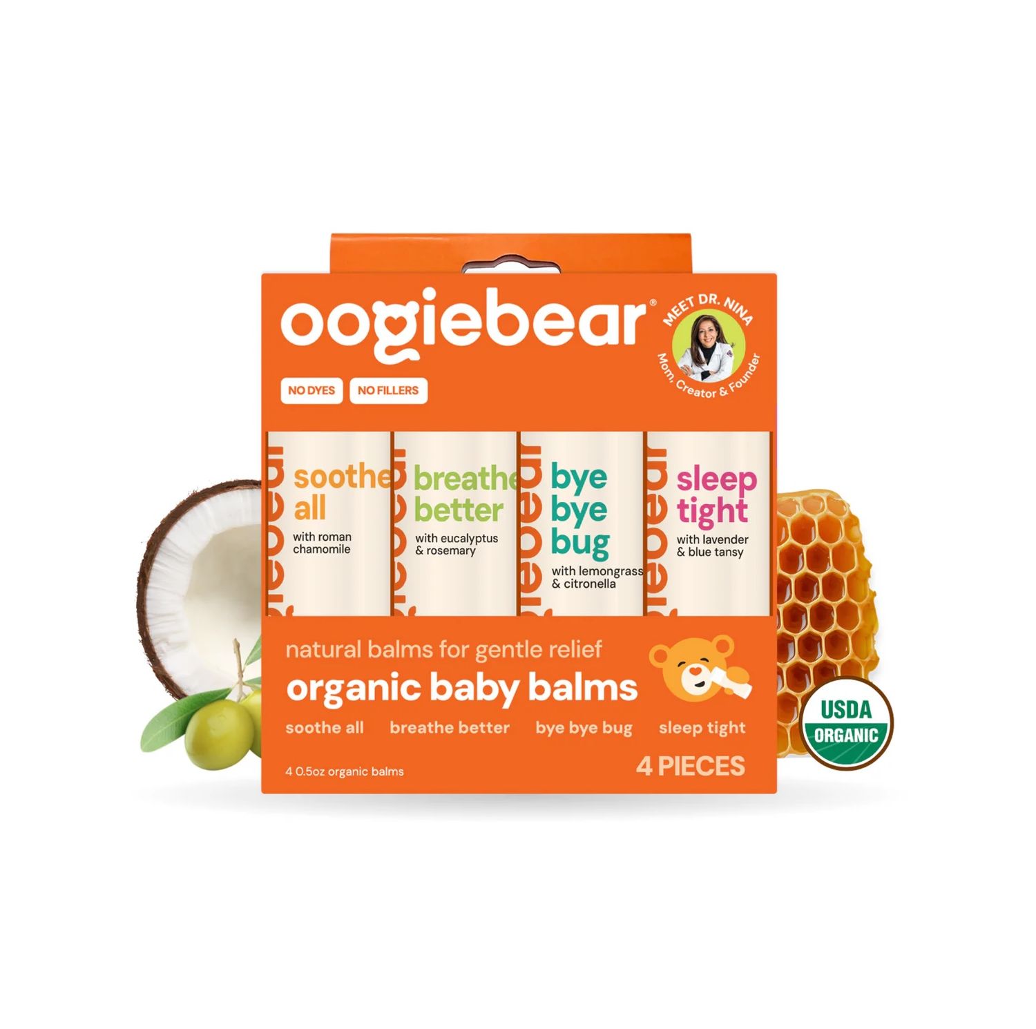 Baby 4-Pack Organic Balm Collection