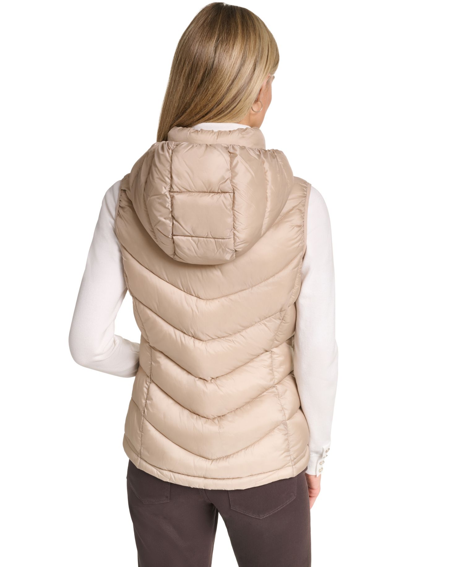 Women's Packable Hooded Puffer Vest