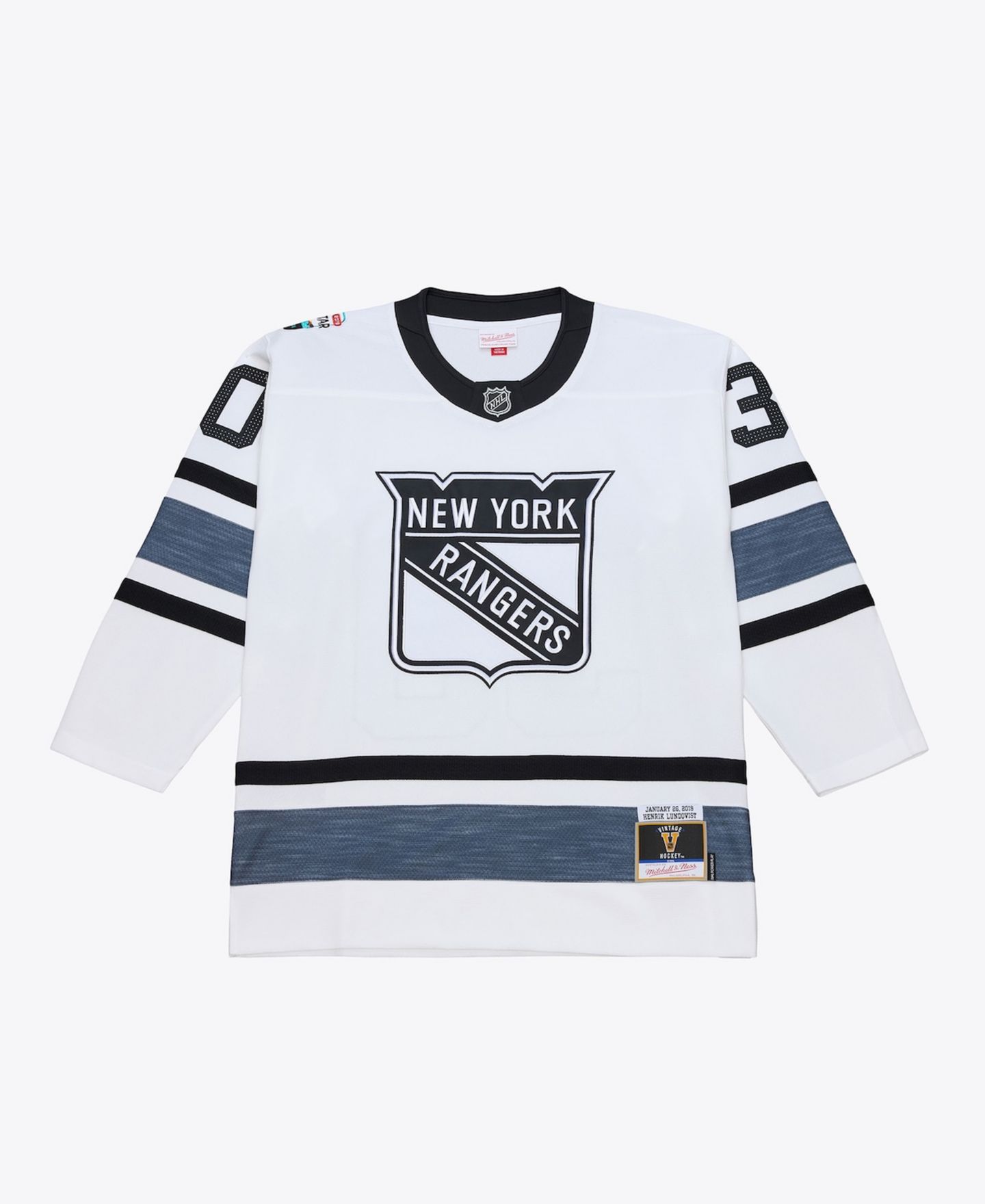 Мужской топ Mitchell & Ness Henrik Lundqvist White 2019 All-Star Game Power Play Jersey — фото 1