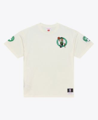 Men's Cream Boston Celtics Hardwood Classics Chainstitch Premium T-Shirt