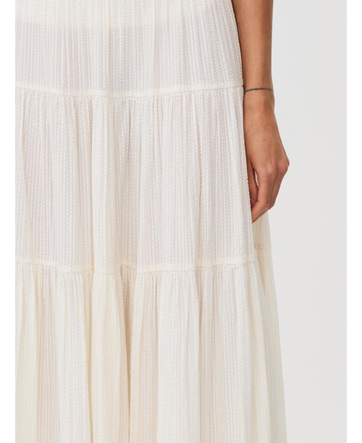 Masai Copenhagen Women's Smocked Waist Tiered Midi Skirt