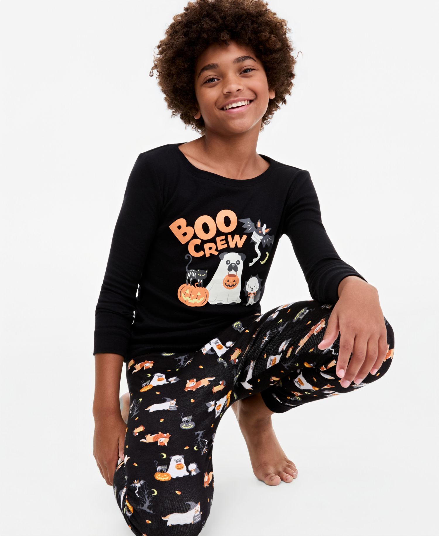 Little & Big Kids Halloween Party Snug Fit Pajama Set