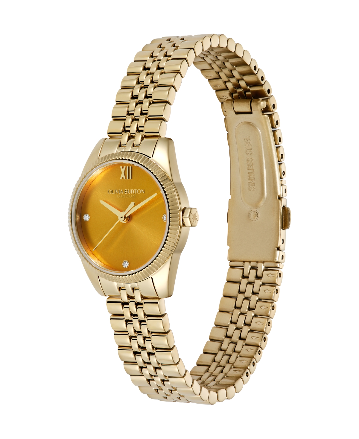 Olivia Burton Women's Highbury Gold-Tone Stainless Steel Bracelet Watch 25mm