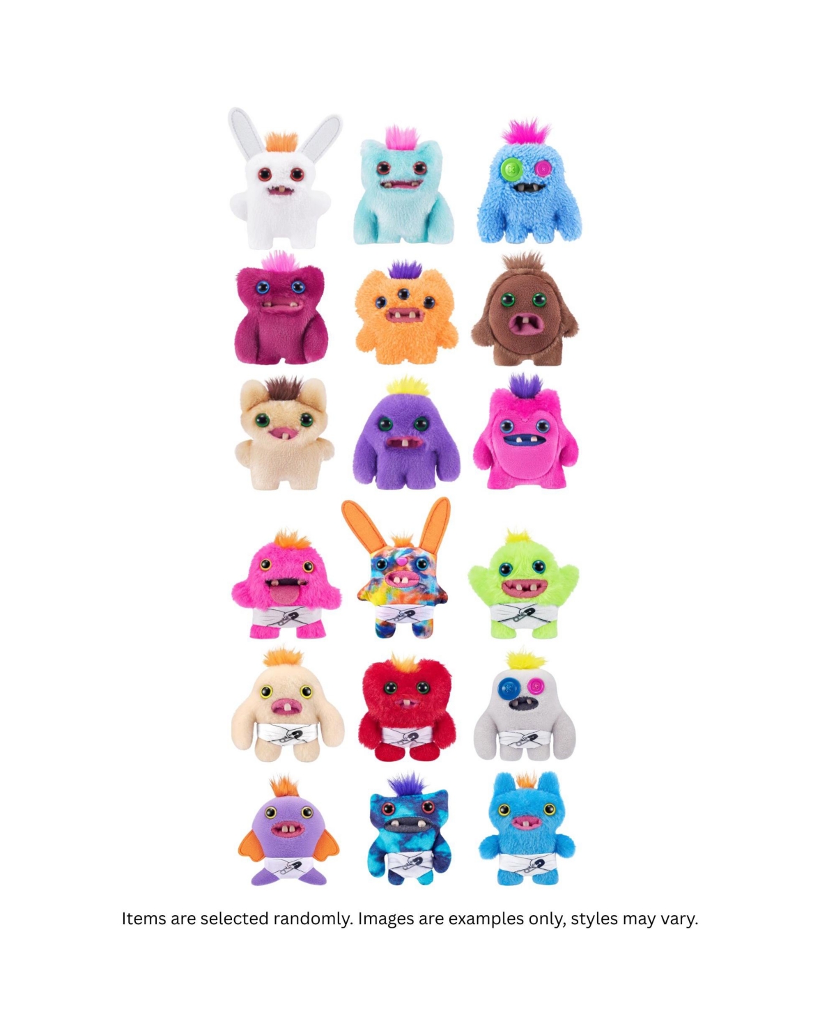 Fuggler Pack of 6 Zuru Baby Fugg 3.5 Inch Plush Toy Mystery Random Assortment