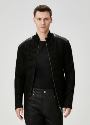 Men's Zip Detail Knit Cardigan