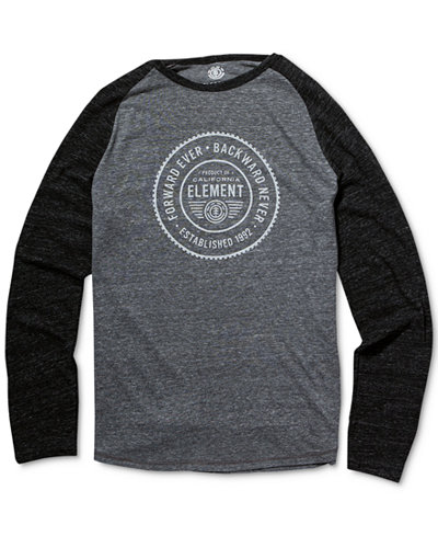 Element Men's Long-Sleeve Graphic-Print T-Shirt