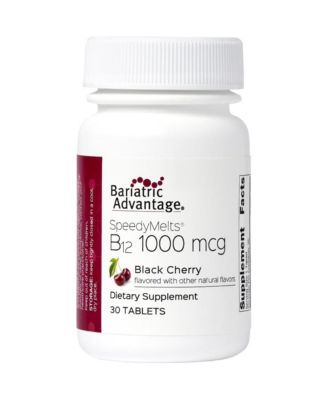 B 12 Speedy Melts, Vitamin B12 Supplement, Fast Melting with Folic Acid for Cherry, 30 Count