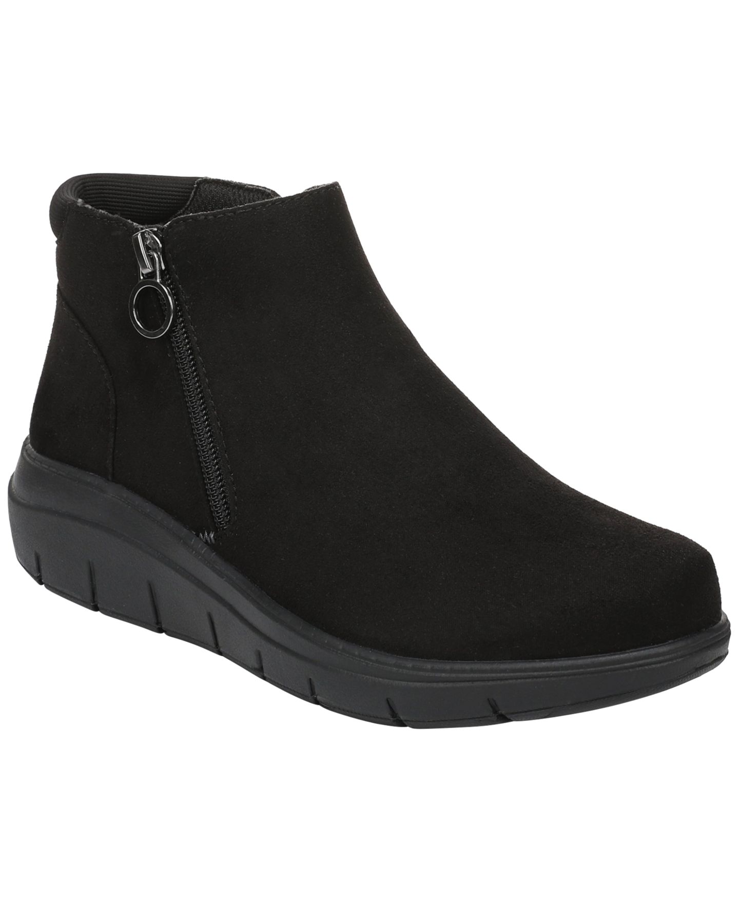 Женские ботинки Ryka Layla Zipper Short Booties, цвет: Чёрный — фото 1