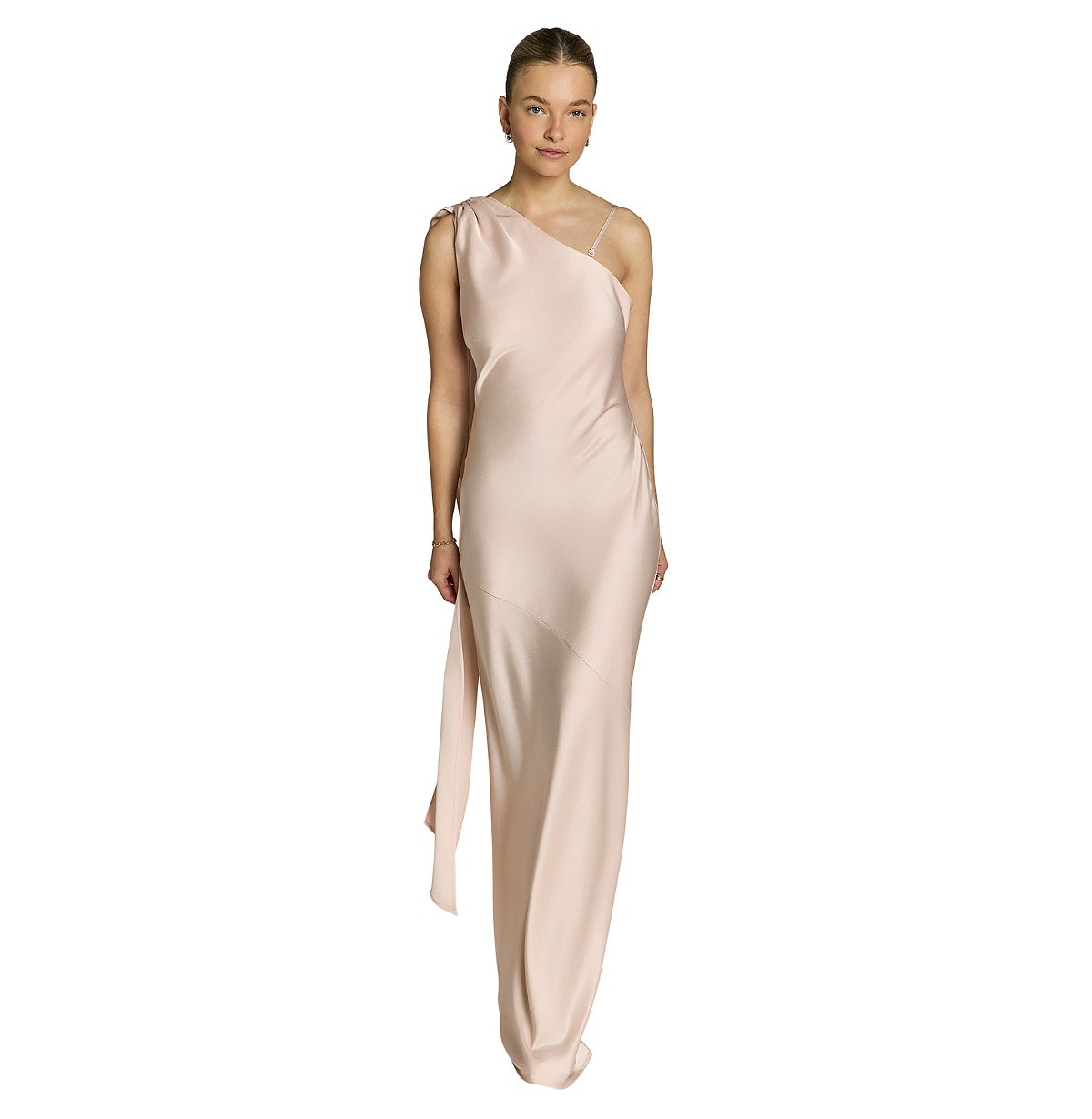 Rewritten Women's Raye One Shoulder Maxi Dress view 2 — MAYCSS fashion products