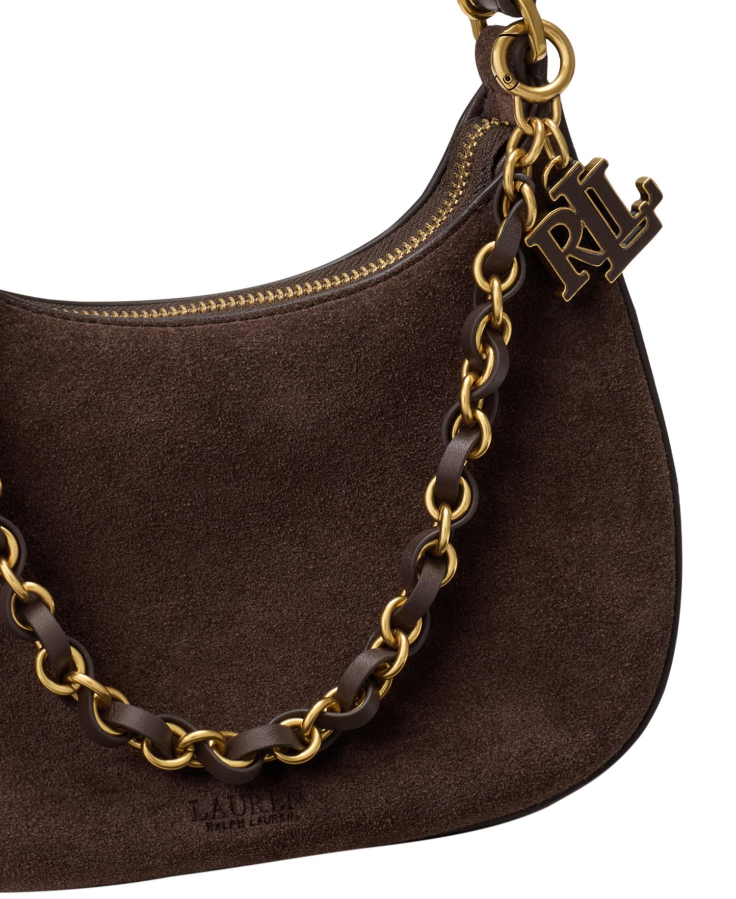 Marcy Suede Zipper Mini Shoulder Bag