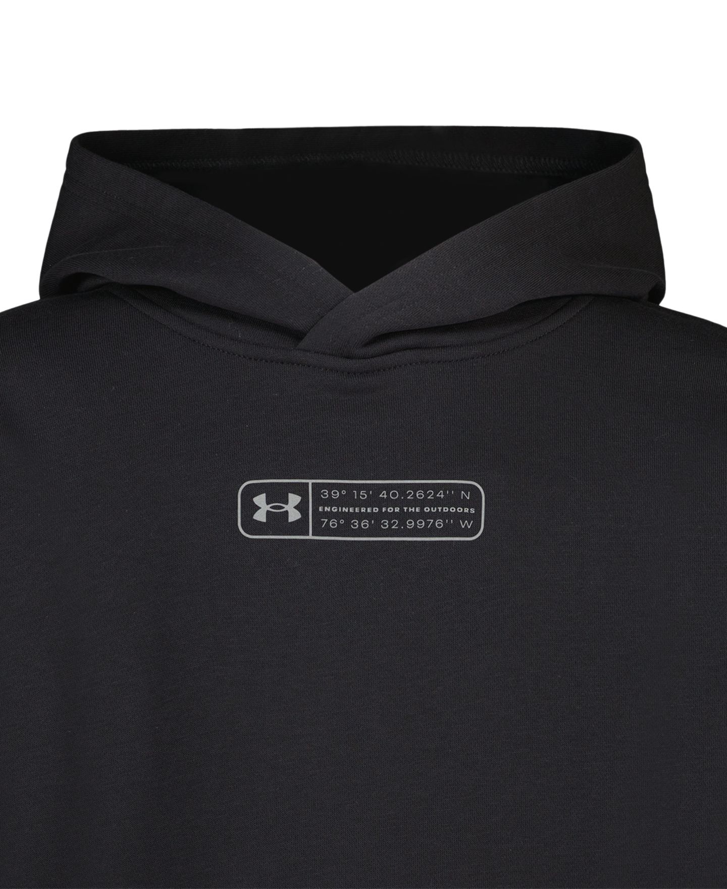 Детское худи Under Armour Globe с принтом, 8-20, цвет: Чёрный — фото 4