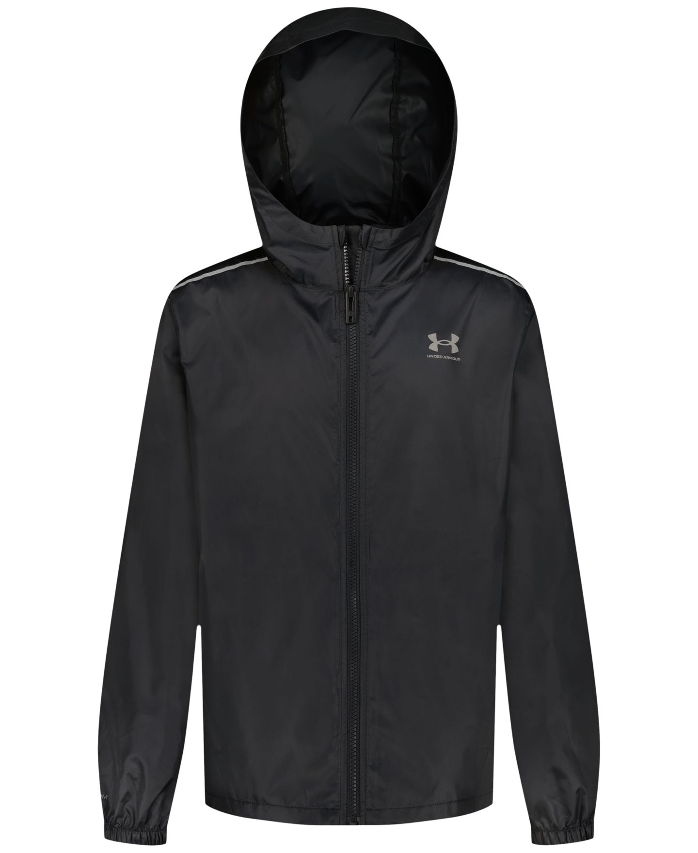 Куртка Under Armour Boys' 8-20 Full-Zip Windbreaker Hooded, цвет: Чёрный — фото 1