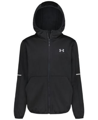 UNDER ARMOUR フード付きジャケットサイズMD【美品】 Under Armour Boys' 8-20 Solid Logo Full-Zip Windproof Hooded