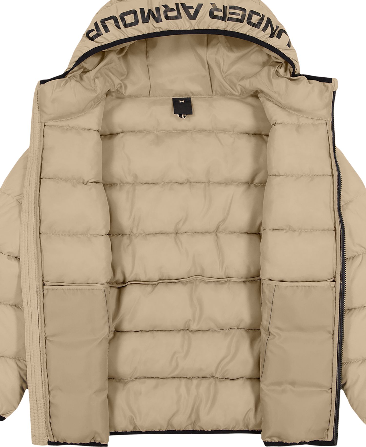 Boys' 8-20 Logo Full-Zip Puffer Hooded Jacket