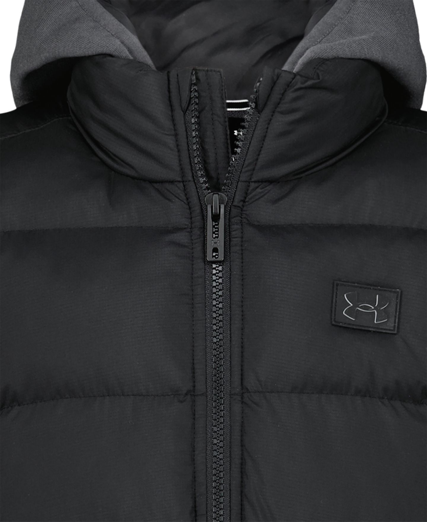 Куртка Under Armour Full-Zip Quilted Hooded Jacket для мальчиков, цвет: Чёрный — фото 6