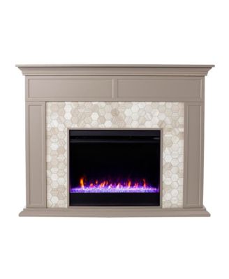 Torlington Marble Tiled  Fireplace