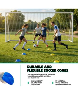 Soccer Goal for Backyard Kids Portable Soccer Net with High-Strength Nets