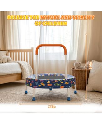 Toddler Trampoline for Kids 1 Year Plus with Handle, Baby Gifts for Boys and Girls, Indoor and Outdoor