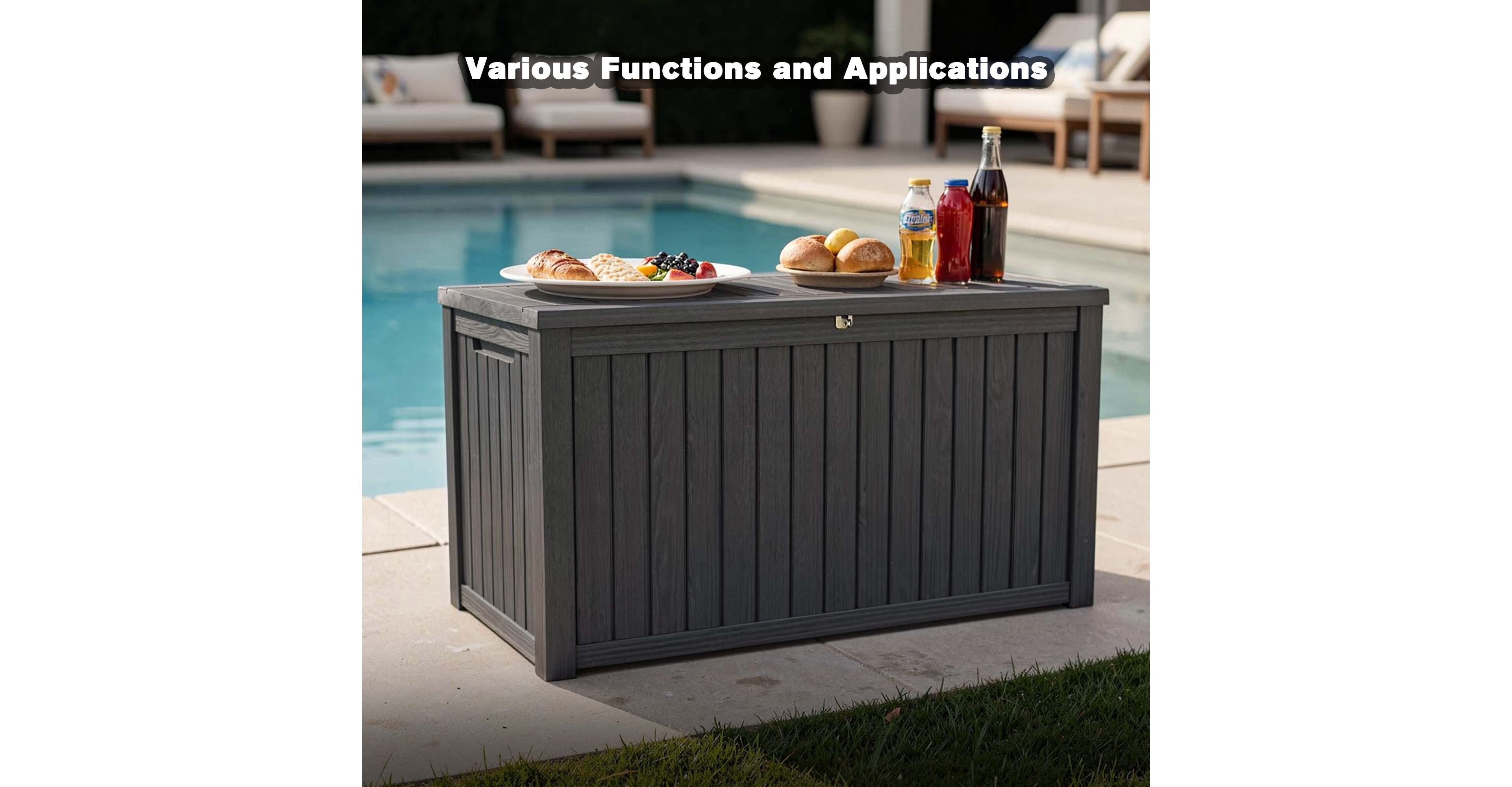 Zeny 180 Gallon Large Outdoor Storage Xxl Deck Box for Patio Furniture, Garden Tools and Sports/Pools Equipment, Waterproof Resin, Lockable