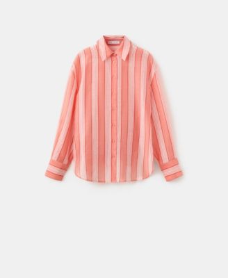 Women's Striped Linen-Lyocell-Blend Shirt