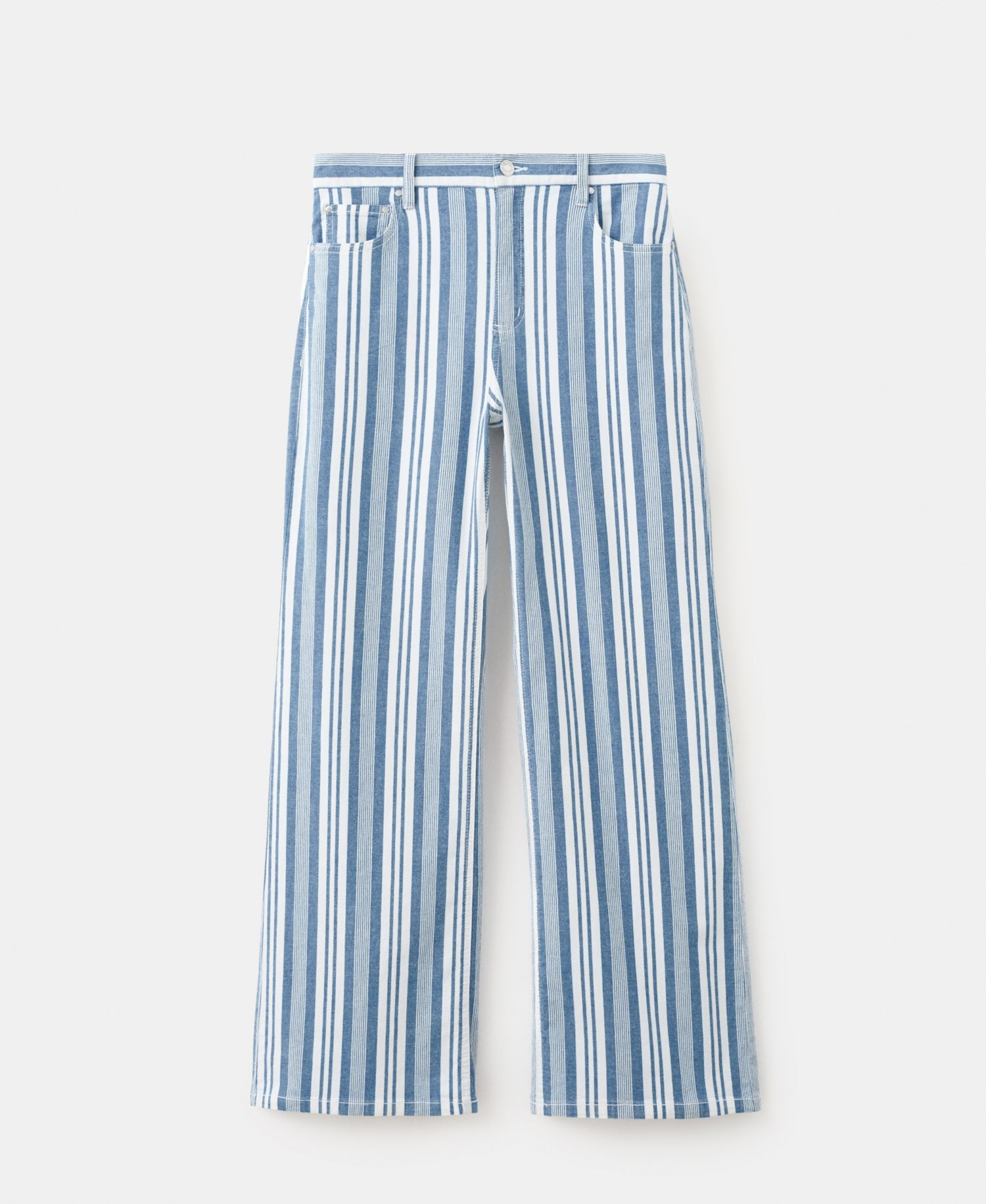 Women's Straight Striped Jeans