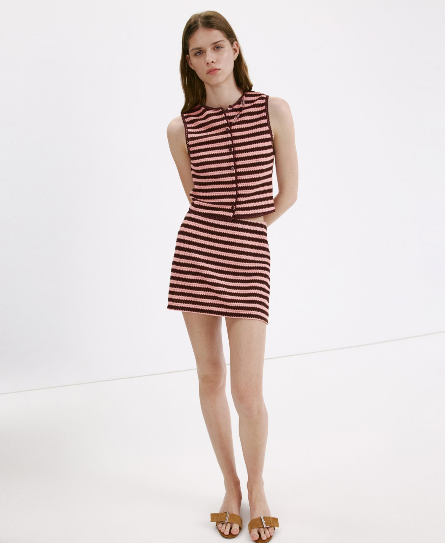 Women's Striped Knit Top