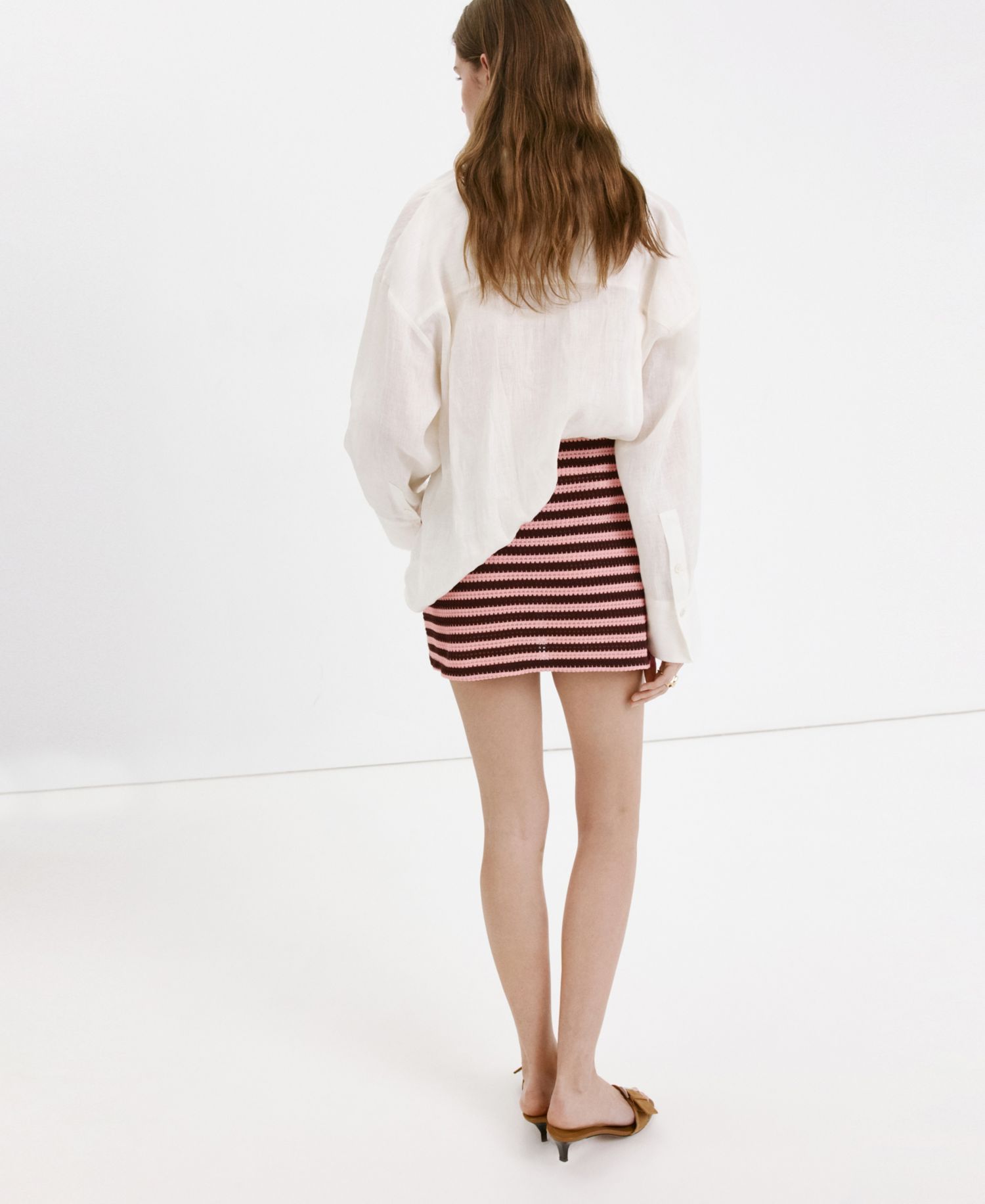 Women's Striped Knitted Skirt