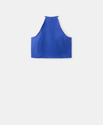 Women's Linen-Cotton Halter Top