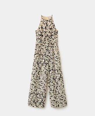 Women's Belted Floral-Printed Jumpsuit