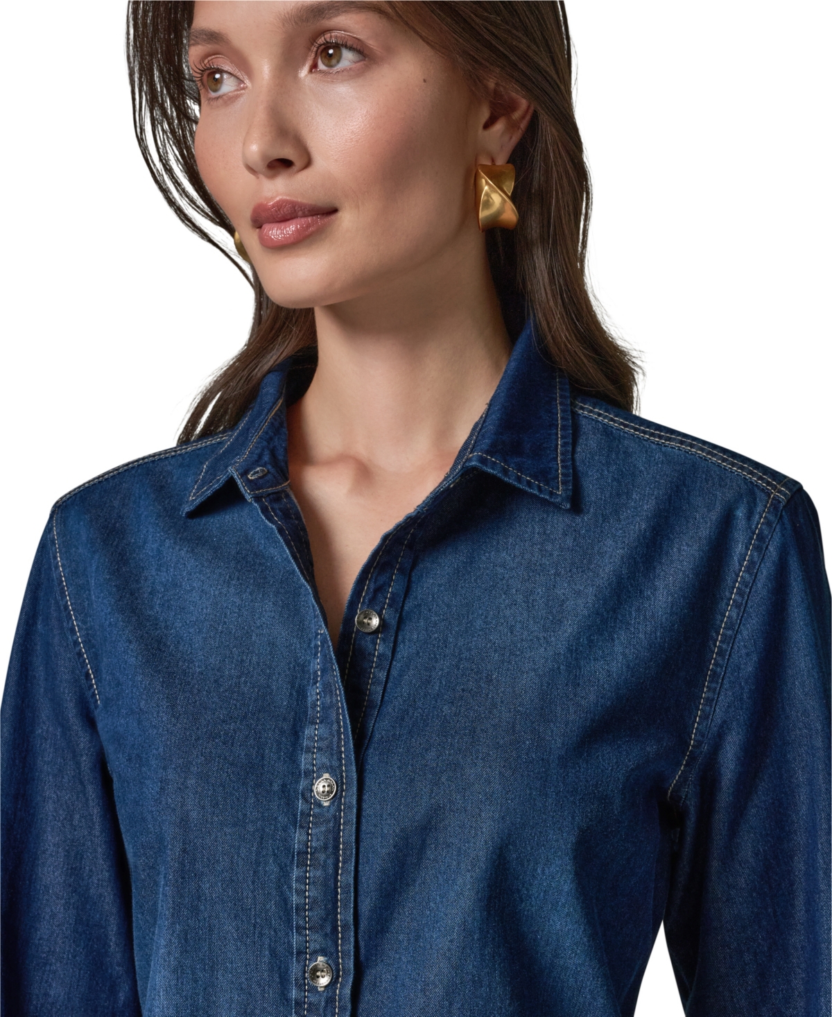 Donna Karan Weekend Women's Luxe Denim Shirt
