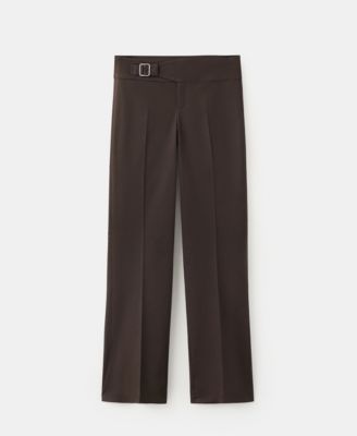 Women's Belt Straight-Fit Pants