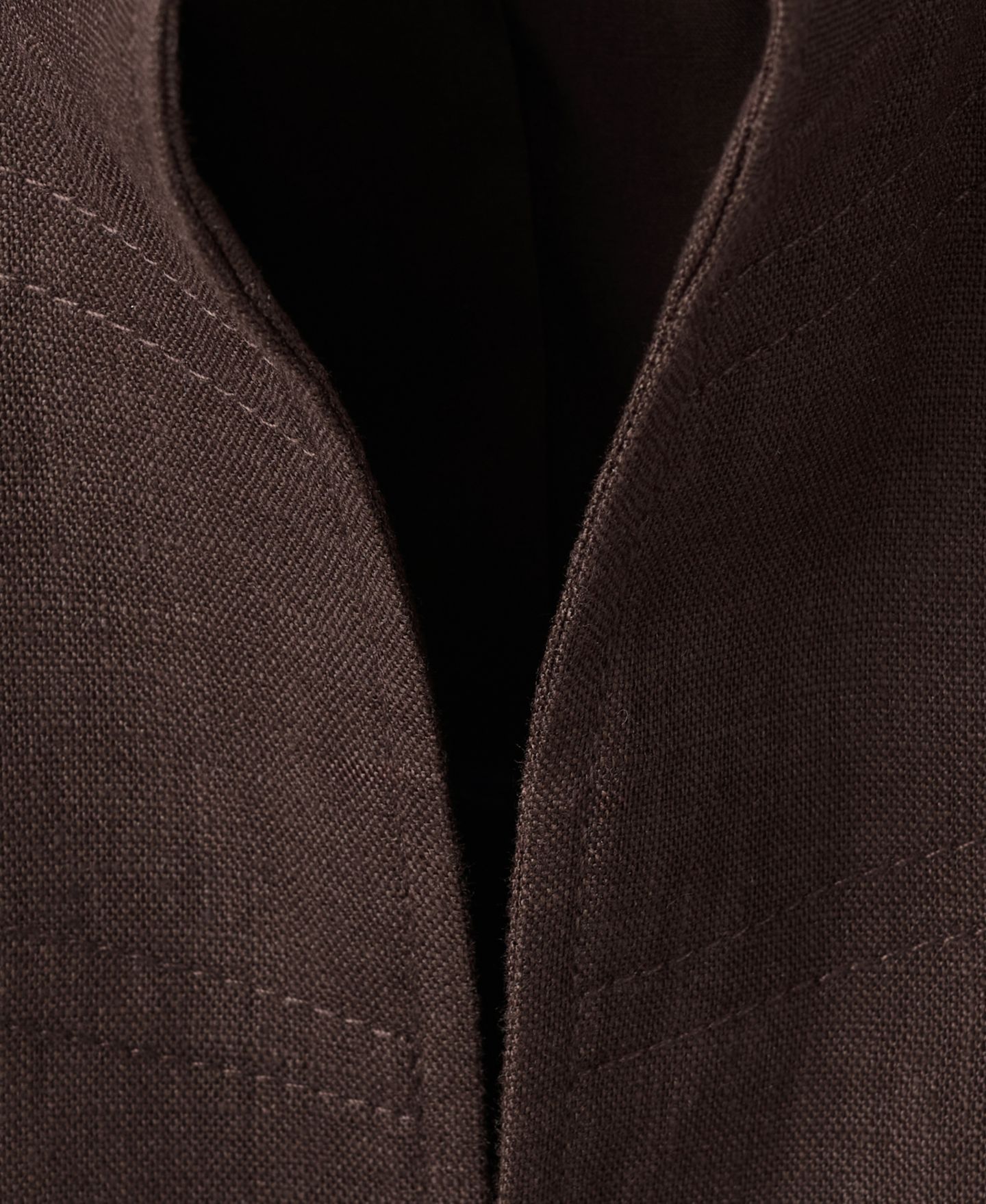Женская куртка Mango Buttons Linen, цвет: Шоколадный — фото 7