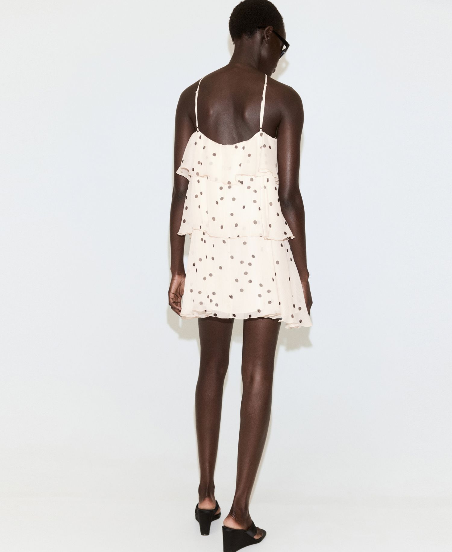 Women's Polka-Dot Halter Dress