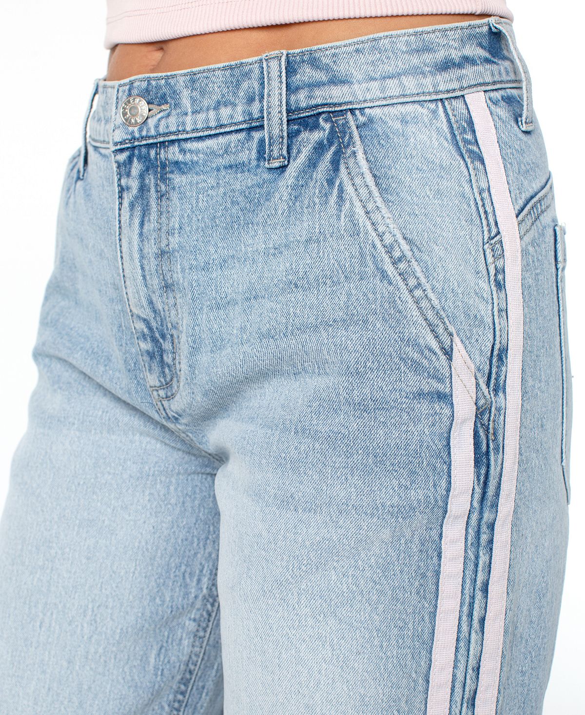Celebrity Pink Women's Side-Striped Wide-Leg Jeans view 4 — MAYCSS fashion products