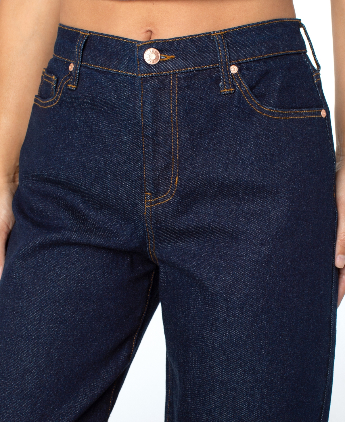 Celebrity Pink Juniors' Elastic-Back Wide-Leg Jeans