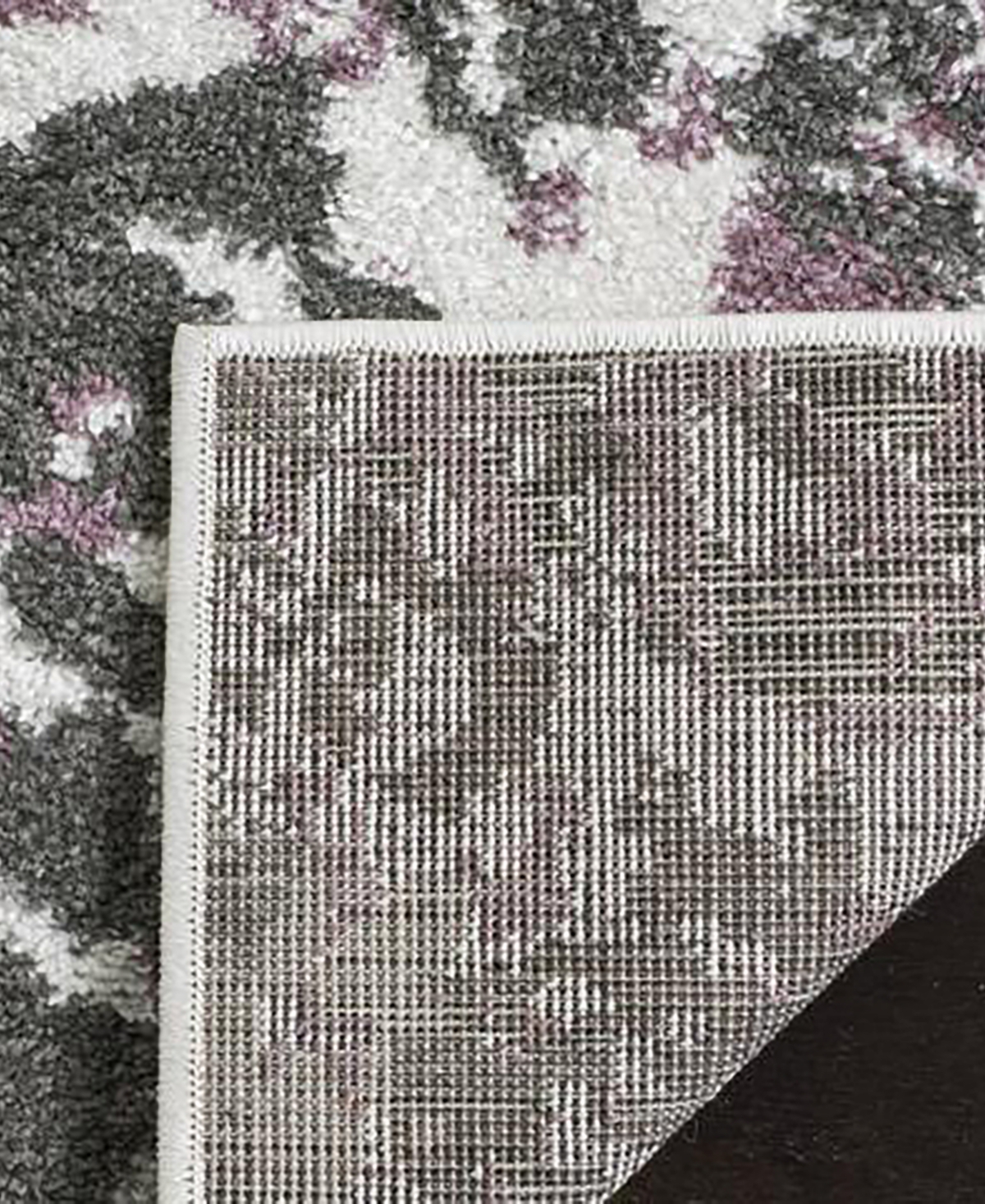 Safavieh Adirondack 115 Ivory and Purple 5'1" x 7'6" Sisal Weave Area Rug