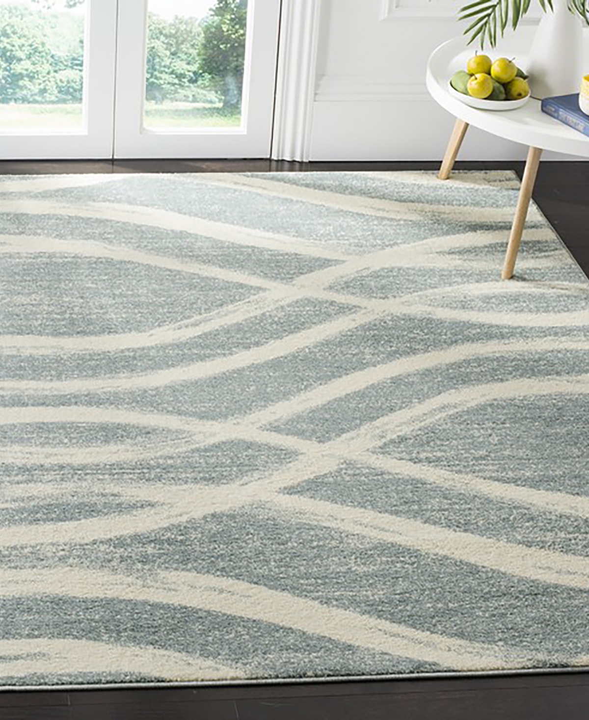 Safavieh Adirondack 125 Cream and Slate 5'1" x 7'6" Area Rug