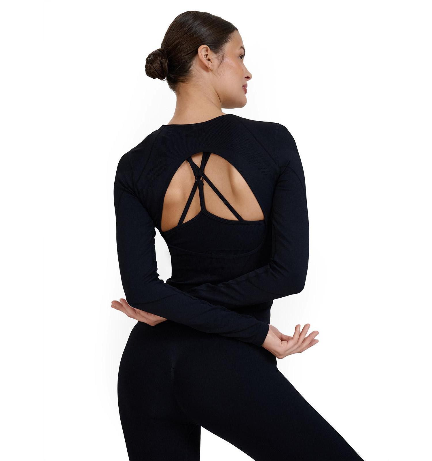 Women's Longsleeve For Yoga With Back Cutout